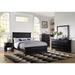 Charlton Home® Win Standard Bed Wood in Black/Brown | 50 H x 80 W x 86 D in | Wayfair 80B3E5B59E0E4BE4AB17779C5DB089B6