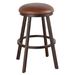Millwood Pines Andre Swivel Bar, Counter & Extra Tall Stool Plastic in Black/Brown | 34 H x 16.5 W x 16.5 D in | Wayfair