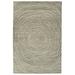 White 24 x 0.33 in Area Rug - Bungalow Rose Hallie-Jane Hand-Tufted Wool Gray/Beige Area Rug Wool | 24 W x 0.33 D in | Wayfair