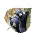 Loon Peak® Mother Bear & Cub Aspen Leaf Wall Décor Metal in Black/Gray | 6 H x 7 W x 1 D in | Wayfair 695F775D836945869CF99165EAA58D60