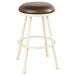 Red Barrel Studio® Hoye Swivel Bar & Counter Stool Plastic in White/Brown | 34 H x 18.5 W x 17 D in | Wayfair 6B061FD4E973476E8510469EA1482FE5