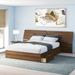 Mack & Milo™ Ralston Storage Bed & Headboard Wood in Brown/Gray | 37.5 H x 81.75 W x 102 D in | Wayfair 26EE9D82AE6F423698BA32D1F5401400