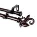 Fleur De Lis Living Rexford Double Curtain Rod Metal in Gray | 3 H x 28 W x 6.375 D in | Wayfair 646274365B24433A80F2AE51878DE3FF