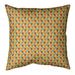 Latitude Run® Avicia Retro Diamonds Square Pillow Cover & Insert Polyester/Polyfill in Orange/Yellow/Brown | 18 H x 3 D in | Wayfair