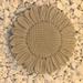 Nichols Bros. Stoneworks Sunflower Stepping Stone Concrete in Gray | 1 H x 11.5 W x 11.5 D in | Wayfair GNSSSF-AG