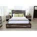 Union Rustic Frese Solid Wood Standard Bed Wood in Brown/Green | 52 H x 49 W x 85 D in | Wayfair 99D83CDC26D4470489F4900A49234D6F