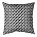 Latitude Run® Avicia Retro Diamonds Square Pillow Cover & Insert Polyester in Gray/Black | 20 H x 1.5 D in | Wayfair