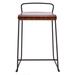 m.a.d. Furniture Design Transit Bar & Counter Stool Wood/Metal in Black/Brown | 27.5 H x 18.5 W x 20 D in | Wayfair G8C-BLK-WAL