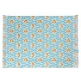 Blue/White 54 x 1 in Area Rug - East Urban Home Mcguigan Koi Fish & Waves Blue/Beige Area Rug Chenille | 54 W x 1 D in | Wayfair
