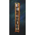 Rebrilliant 112 CD Dowel Multimedia Storage Rack Wood/Solid Wood in Brown | 52 H x 7.25 W x 6.5 D in | Wayfair 806 / Natural