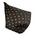 East Urban Home Bean Bag Cover Polyester/Fade Resistant/Scratch/Tear Resistant in Black/Brown | 38 H x 42 W x 29 D in | Wayfair