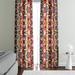 Folk N Funky Floral Semi-Sheer Curtain Panels Polyester | 52 H in | Wayfair WC126-2052