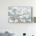 East Urban Home Dogwood Blossoms II Blue Gray Crop by James Wiens - Print on Canvas in Blue/White | 12 H x 19 W x 2 D in | Wayfair