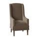 Fairfield Chair Reed Wingback Arm Chair Wood/Upholstered in Green/Brown | 44 H x 24.5 W x 29 D in | Wayfair 6086-04_ 8789 30_ Tobacco