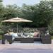 Lark Manor™ Anastase 8 Piece Sectional Seating Group w/ Cushions Synthetic Wicker/All - Weather Wicker/Wicker/Rattan | Outdoor Furniture | Wayfair