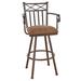 Red Barrel Studio® Hoye Swivel Bar & Counter Stool Metal in Red/Brown | 40 H x 18.5 W x 17 D in | Wayfair B28A99C4A8024EB6B180D74588FDCB63