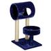 Tucker Murphy Pet™ Rachel 25" Play Tunnel Cat Tree Manufactured Wood in Blue/Black | 25 H x 16 W x 25.25 D in | Wayfair NA48502