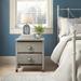 Altamirano 2 - Drawer Solid Wood Nightstand Wood in White Laurel Foundry Modern Farmhouse® | 25 H x 22.5 W x 17 D in | Wayfair