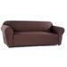 Red Barrel Studio® Stretch Waffle Box Cushion Sofa Slipcover in Brown | 40 H x 96 W x 36 D in | Wayfair 53D0F0894D984333B6A5D0AF8B76B066