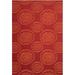 Red 48 x 0.25 in Area Rug - Mad Mats Molly Indoor/Outdoor Area Rug - Reversible, UV Resistant, 100% Recycled Material Polypropylene | Wayfair