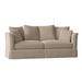 Rosecliff Heights Charlene 85" Flared Arm Sofa Bed w/ Reversible Cushions Polyester/Other Performance Fabrics in Brown | Wayfair