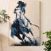 Union Rustic 'Mood Indigo II' - Wrapped Canvas Painting Print Canvas, Solid Wood in Blue/Gray/White | 12 H x 8 W x 1.5 D in | Wayfair