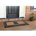 Winston Porter Danford Olive Border Sentinel Non-Slip Outdoor Door Mat Coir, Rubber | Rectangle 2'2" x 4' | Wayfair