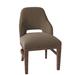 Fairfield Chair Darien Wingback Side Chair Wood/Upholstered in Brown | 34 H x 21 W x 24.5 D in | Wayfair 5026-05_ 9508 05_ Tobacco
