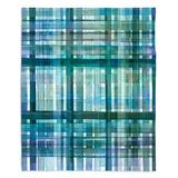 East Urban Home Plaid Blue Green Pastel Soft Sherpa Blanket Microfiber/Fleece/Microfiber/Fleece | 51 W in | Wayfair