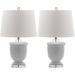 World Menagerie Baisden 23.5" Table Lamp Set Ceramic/Fabric in White | 23.5 H x 14 W x 14 D in | Wayfair B117E2724C384EBC94D02B9958A1D5DE