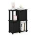 Latitude Run® Brandonlee 3-Tier Storage Shelf w/ 2 Doors Oak/Wood in Black | 29.85 H x 23.5 W x 11.61 D in | Wayfair