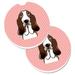 Red Barrel Studio® Retriever Car Coaster Ceramic | 2.5 H x 0.25 D in | Wayfair CB06384F8EB64902BD11AB9A61355794