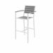 KFI Studios Ivy 30" Patio Bar Stool, Synthetic in Gray/Brown | 45.6 H x 22 W x 23 D in | Wayfair OLBR5601-SL-MA