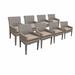 Lark Manor™ Amjad Patio Dining Armchair w/ Cushion Metal in Gray | 35 H x 23 W x 21 D in | Wayfair FLORENCE-TKC297b-DC-4x-C-WHEAT