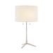 Brayden Studio® Duffield 26.5" Table Lamp Linen/Metal in Gray | 26.5 H x 15 W x 15 D in | Wayfair 54575FAF16EE44D2B15B85A65E3C4E17