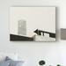 East Urban Home Graphic New York II by Green Lili - Wrapped Canvas Graphic Art Print Canvas in Black/Gray | 14 H x 19 W x 2 D in | Wayfair