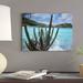 East Urban Home 'Cactus Growing Along Trunk Bay, Virgin Islands' Photographic Print on Wrapped Canvas Canvas | 12 H x 16 W x 1.5 D in | Wayfair
