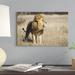 East Urban Home 'African Lion Male, Khutse Game Reserve, Botswana' Photographic Print on Wrapped Canvas Canvas | 12 H x 18 W x 1.5 D in | Wayfair