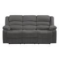 Red Barrel Studio® Proxima 81" Pillow Top Arm Reclining Sofa Microfiber/Microsuede in Gray | 40 H x 81 W x 35 D in | Wayfair