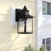 Charlton Home® Metairie 11.25" H Outdoor Wall Lantern Glass/Metal in Black | 11.25 H x 5.5 W x 6.25 D in | Wayfair C8EB334B2D4B41078CE05EBEFD251B26