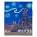 Hokku Designs Faubourg Starry Night Munich Church Blanket Polyester | 51 W in | Wayfair 371A6F735F74475A9A32917BDC952073