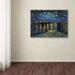 Vault W Artwork The Starry Night over the Rhone by Vincent Van Gogh - Wrapped Canvas Print Canvas in Blue/Yellow | 14 H x 19 W x 2 D in | Wayfair