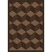 Gray 46 x 0.5 in Area Rug - Joy Carpets Whimsy Geometric Tufted Chocolate Area Rug Nylon | 46 W x 0.5 D in | Wayfair 1508B-03