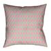 Latitude Run® Avicia Indoor/Outdoor Throw Pillow Polyester/Polyfill blend in Pink/Green | 20 H x 20 W x 3 D in | Wayfair