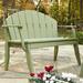 Latitude Run® Boganville Garden Outdoor Bench Wood/Natural Hardwoods in Yellow | 36.75 H x 81 W x 24 D in | Wayfair