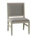 Fairfield Chair Gramercy King Louis Back Side Chair Wood/Upholstered in Gray | 39 H x 22 W x 25 D in | Wayfair 8339-05_ 3162 63_ Hazelnut