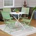 Rosecliff Heights Helfrich 5 Piece Outdoor Dining Set Wood in Green | 27.75 W x 27.75 D in | Wayfair 1FBB7454EBCB4B5E9AF947F2D3FE568E