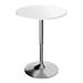 Orren Ellis Nakano Counter Height Pedestal Dining Table w/ Swivelling Tabletop Wood in Gray/White | 35.7 H x 23.6 W x 23.6 D in | Wayfair