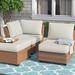 Latitude Run® Larrissa Outdoor Seat/Back Cushion Set Acrylic in Gray | 6 H in | Wayfair CUSHIONS-BARBADOS-12d