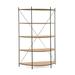 Joe Ruggiero Collection Baldwin 67" H x 55.44" W Etagere Bookcase Wood in Orange/Gray/Black | 67 H x 55.44 W x 17.5 D in | Wayfair JR005-79-Maple-S